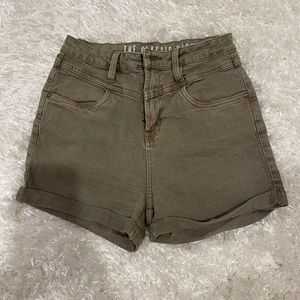 Army green shorts